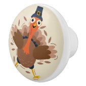 Happy Turkey Keramikknauf (Rechts)