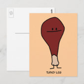 Happy Turkey Leg Drumstick Protein Vogel Postkarte (Vorne/Hinten)