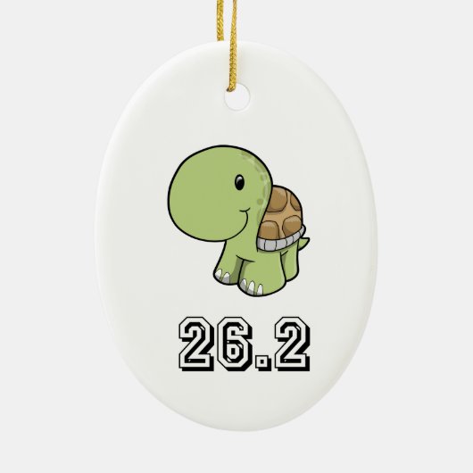 Happy Turtle 26,2 Keramikornament (Hinten)