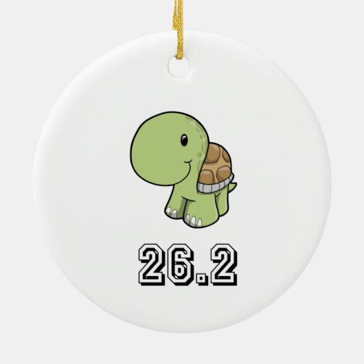 Happy Turtle 26,2 Keramikornament (Hinten)