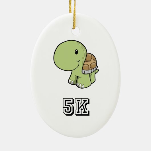 Happy Turtle 5K Keramik Ornament (Hinten)