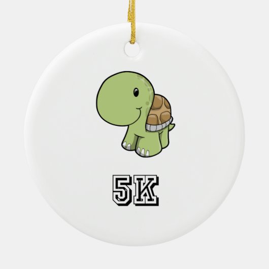 Happy Turtle 5K Keramik Ornament (Hinten)
