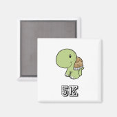 Happy Turtle 5K Magnet (Vorderseite/Rückseite)