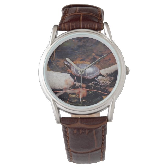 Happy Turtle Armbanduhr (Vorderseite)