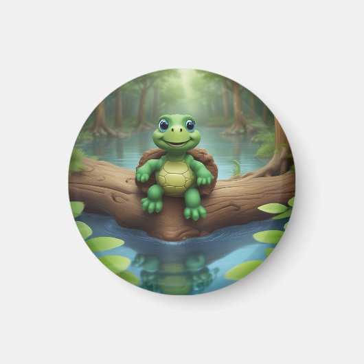 Happy Turtle Birthday Magnet (Vorne)