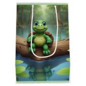 Happy Turtle Birthday Mittlere Geschenktüte (Rückseite)
