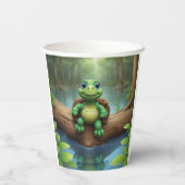 Happy Turtle Birthday Pappbecher (Rückseite)