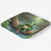 Happy Turtle Birthday Pappteller (Gewinkelt)