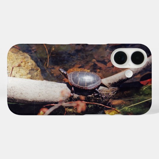Happy Turtle Case-Mate iPhone Hülle (Rückseite (Horizontal))