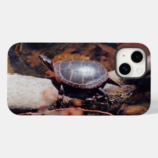 Happy Turtle Case-Mate iPhone Hülle (Rückseite (Horizontal))