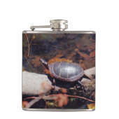 Happy Turtle Flachmann (Vorderseite)