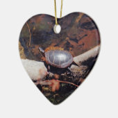 Happy Turtle Keramik Ornament (Links)