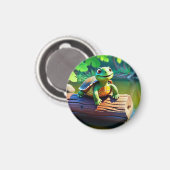 Happy Turtle Magnet (Vorderseite/Rückseite)