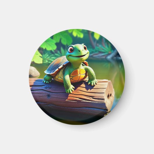 Happy Turtle Magnet (Vorne)