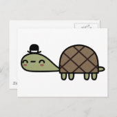 Happy Turtle Postkarte (Vorne/Hinten)
