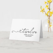 Happy Twelfth Birthday Turning Twelve Personalised Karte (Gelbe Blume)