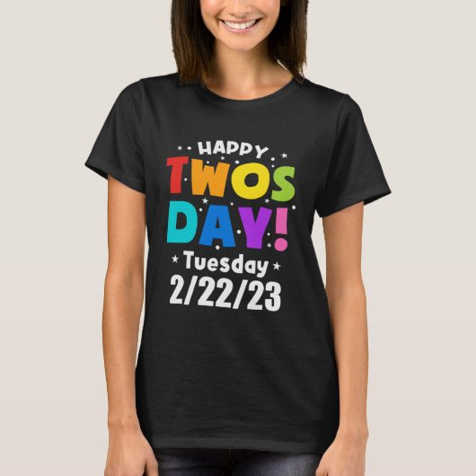 Happy Twosday 2023 Shirt Pink Leopard Twos Day 222 (Vorderseite)