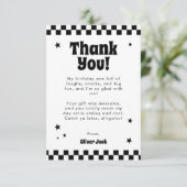 Happy Typ Dankeskarte (Stehend Vorderseite)