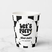 Happy Typ Let's Party Birthday Paper Cups Pappbecher (Rückseite)