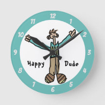 Happy Typ Wall Clock