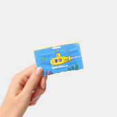 Happy U-Boot-Cartoon Ausweis (Handheld)