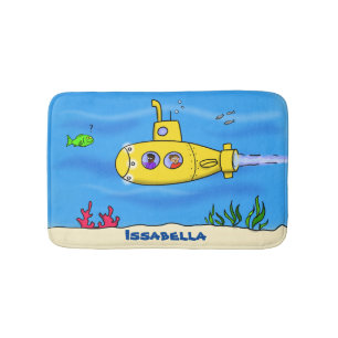 Happy U-Boot-Cartoon Badematte