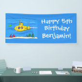 Happy U-Boot-Cartoon Banner (Messe)