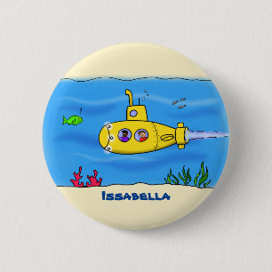 Happy U-Boot-Cartoon Button