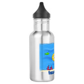 Happy U-Boot-Cartoon Edelstahlflasche (Links)