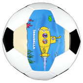 Happy U-Boot-Cartoon Fußball (Gedreht)