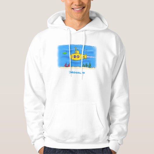 Happy U-Boot-Cartoon Hoodie (Vorderseite)