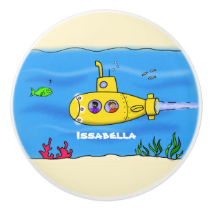 Happy U-Boot-Cartoon Keramikknauf