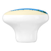 Happy U-Boot-Cartoon Keramikknauf (Seitenansicht)