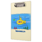 Happy U-Boot-Cartoon Klemmbrett (Links)