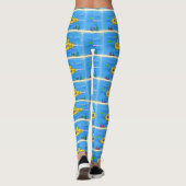 Happy U-Boot-Cartoon Leggings (Rückseite)