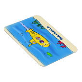 Happy U-Boot-Cartoon Magnet (Rechte Seite)