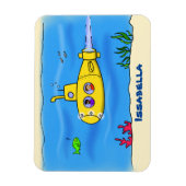 Happy U-Boot-Cartoon Magnet (Vertikal)