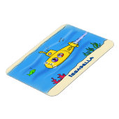 Happy U-Boot-Cartoon Magnet (Linke Seite)