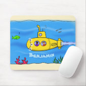 Happy U-Boot-Cartoon Mousepad (Mit Mouse)