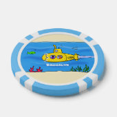 Happy U-Boot-Cartoon Pokerchips (Einzeln)