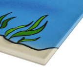 Happy U-Boot-Cartoon Schneidebrett (Ecke)