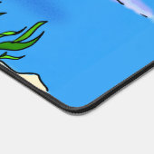 Happy U-Boot-Cartoon Schreibtischunterlage (Ecke)