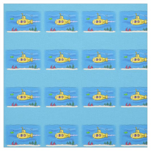 Happy U-Boot-Cartoon Stoff (Muster)