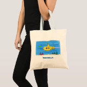 Happy U-Boot-Cartoon Tragetasche (Vorderseite (Produkt))