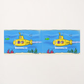 Happy U-Boot-Cartoon Yogamatte (Rückseite (Horizontal))