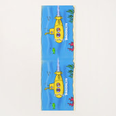 Happy U-Boot-Cartoon Yogamatte (Rückseite)