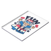 Happy Uncle Sam 4. Juli Day Notizblock (Linke Seite)