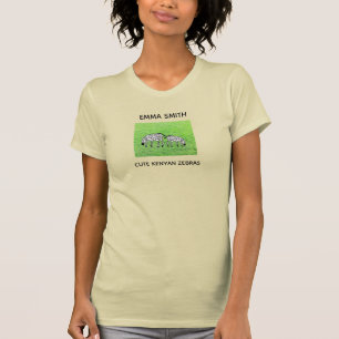 Happy und Niedlich Kenyan Zebras T - Shirt