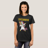 Happy Unicorn - Cassandra Name T-Shirt (Vorne ganz)