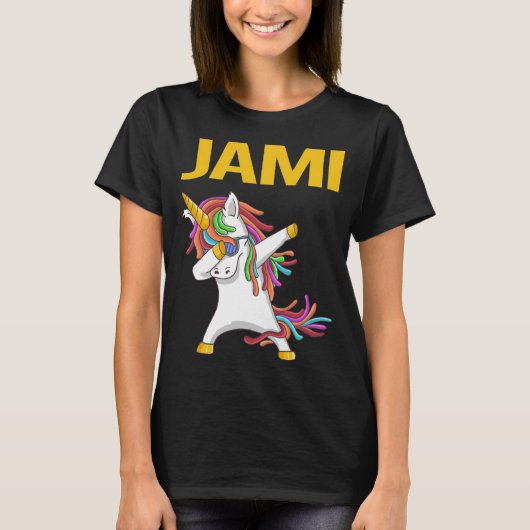 Happy Unicorn - Jami Name T-Shirt (Vorderseite)